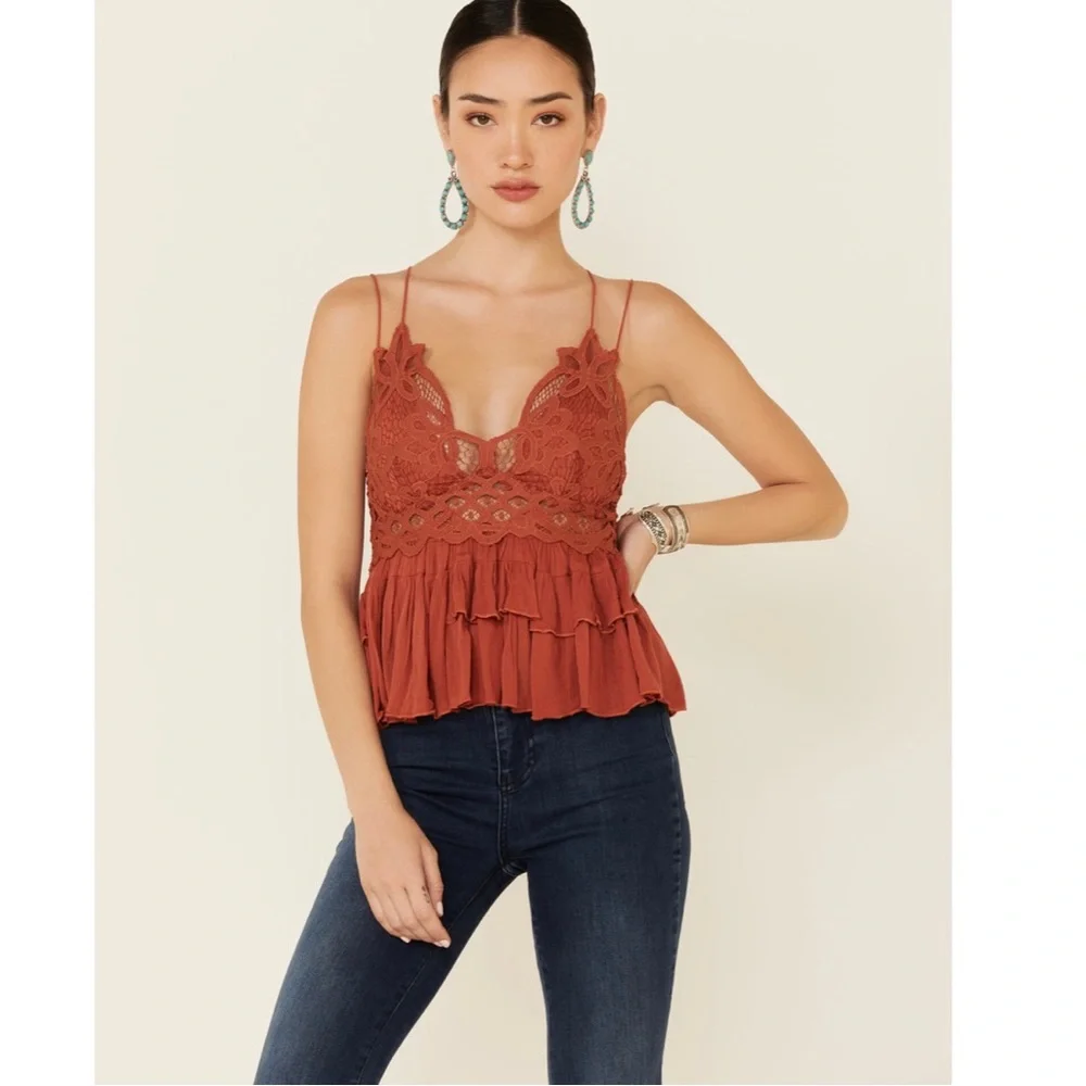 Free People Adella Cami in Copper